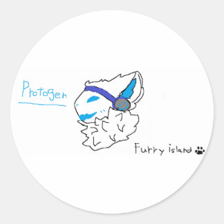 Adesivo furry protogen sticker