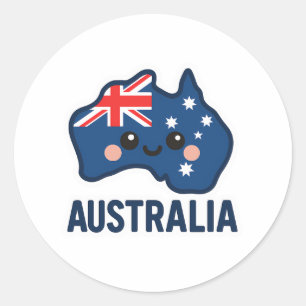 Adesivo Fusão Kawaii na Austrália - Negrito e Adorável