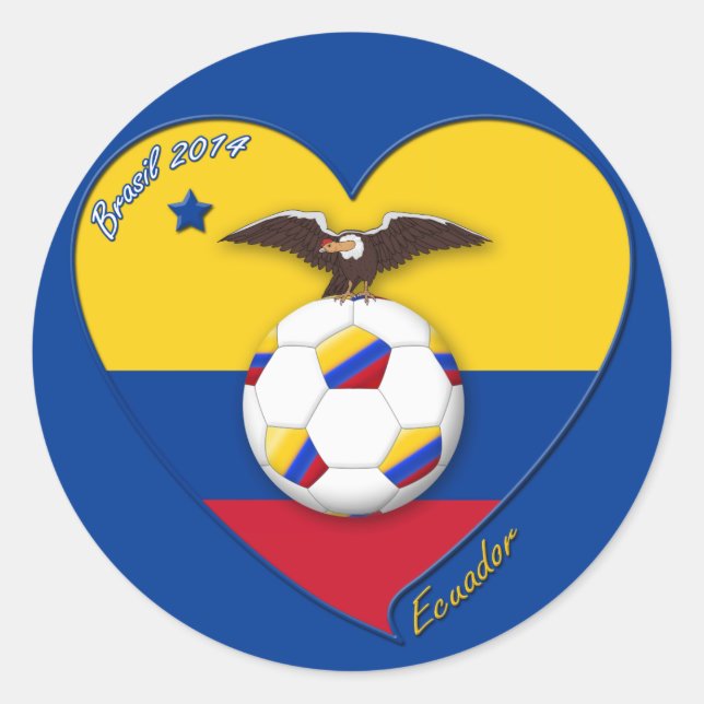 Adesivo Fútbol de ECUADOR. Ecuadorian National Team Soccer (Frente)