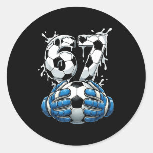 Adesivo Fútbol Gotejamento Número 67 Meninos Goleiro de Fu