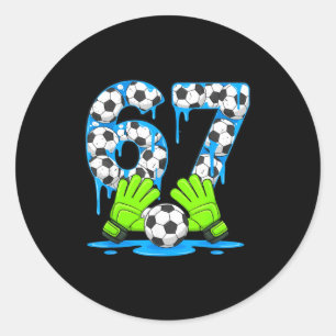 Adesivo Futebol 67 Seis Sete Geração Alpha Meme Gotejament