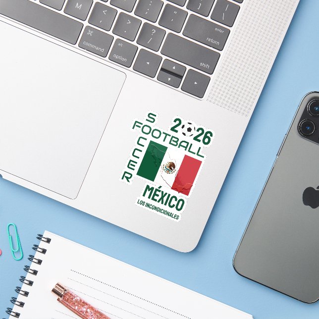Adesivo Futebol Americano MEXICO (Notebook com iPhone)