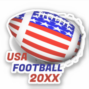 Adesivo Futebol Americano Patriótico EUA