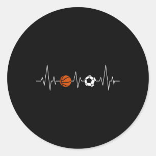 Adesivo Futebol Bysketbyll Batimento Cardíaco Esporte Dive