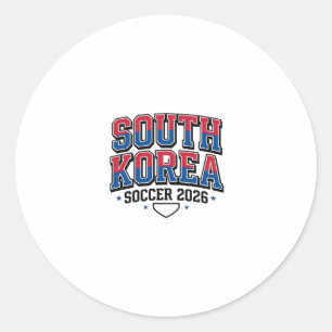 Adesivo Futebol da Coreia do Sul 2026 Futebol Bold País Ti