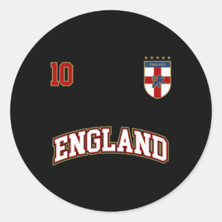 Adesivo Futebol da Inglaterra - Número 10, Bandeira Ingles