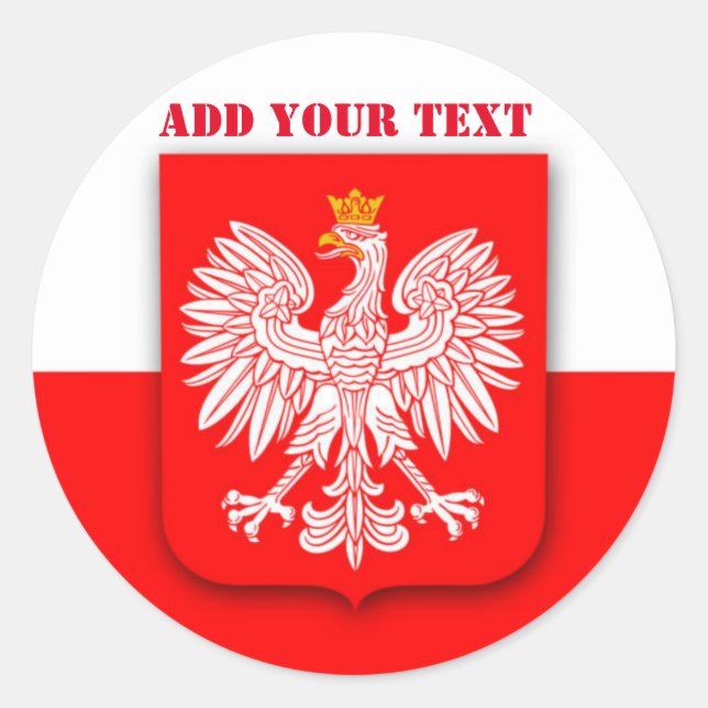 Adesivo Futebol de 2022 - Polônia Flag World Cup Polska (Frente)