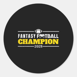 Adesivo Futebol de 2025 Campeão de Fantasia