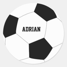 Adesivo Futebol de bola de futebol personalizado