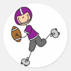 Adesivo Futebol de Boneco Roxo