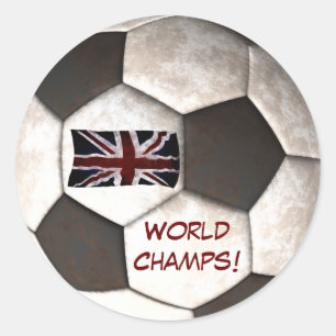 Adesivo Futebol de futebol da Inglaterra "World Champs"
