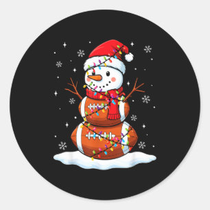 Adesivo Futebol de Natal Boneco de Neve Infantil Futebol N