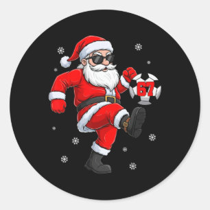 Adesivo Futebol de Natal Byll Esportes Jogador de Futebol