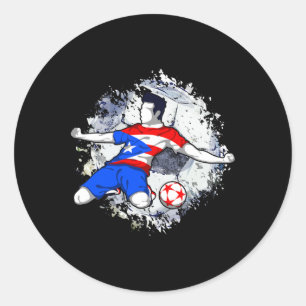 Adesivo Futebol de Porto Rico Bandeira Porto-Riquenha Orgu