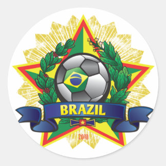 Adesivo Futebol do Brasil na Copa do Mundo