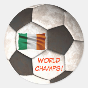 Adesivo Futebol do campeonato irlandês "World Champs"