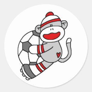 Adesivo Futebol do macaco da peúga