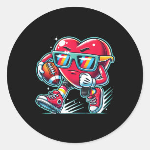 Adesivo Futebol do receptor de quarterback do coração do d