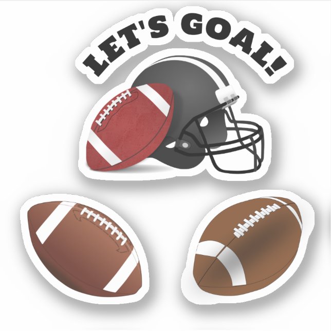 Adesivo Futebol e esporte de capacete (Frente)