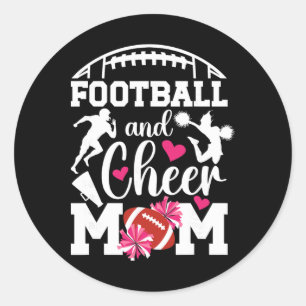 Adesivo Futebol E Mãe Orgulhosa De Cheerleading E Futebol