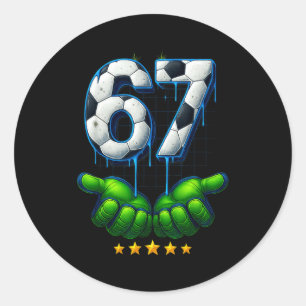 Adesivo Futebol Engraçado 67 Seis Sete Futebol Engraçado M