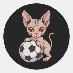 Adesivo Futebol Fofo Sphynx Apenas Garota Que Ama Gatos Ll