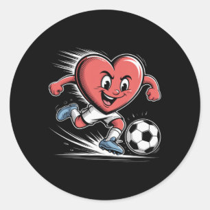 Adesivo Futebol Jogador Coração Vermelho Dia dos Namorados