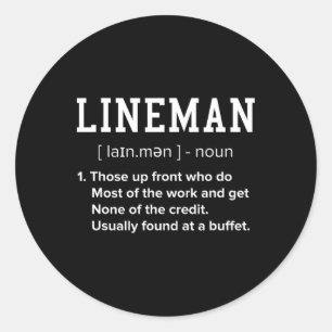 Adesivo Futebol Lineman Definição Engraçado Ofensiva Linem