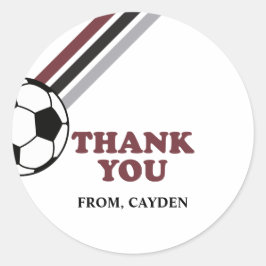 Adesivo Futebol Maroon Strike Vamos Chuta Aniversário