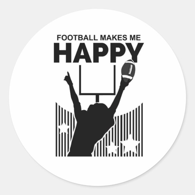 Adesivo Futebol me deixa feliz (Frente)