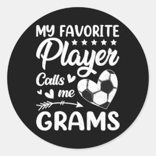 Adesivo Futebol Meu Jogador Favorito Me Chama de Vovó _1