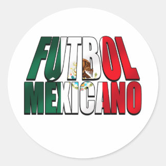 Adesivo Futebol Mexicano - O futebol amante o logotipo da