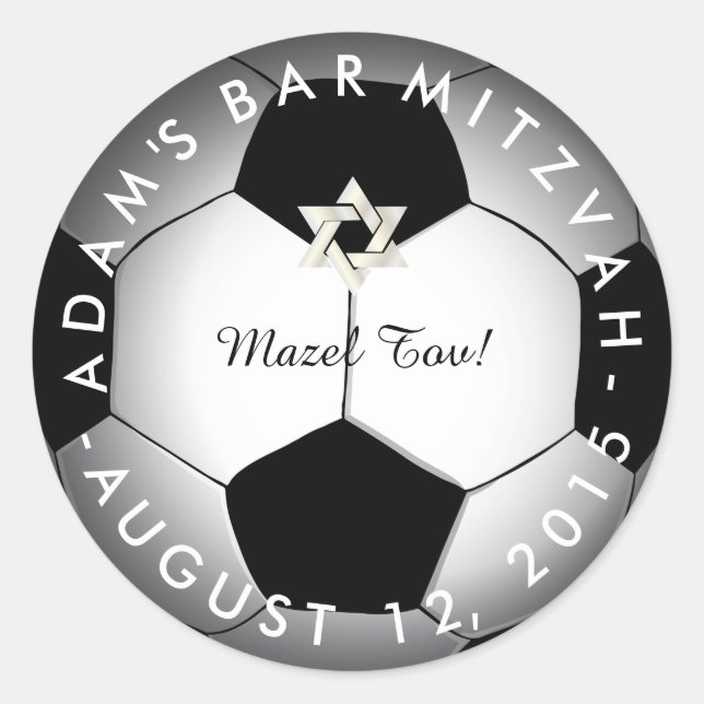 Adesivo Futebol Mitzvah do PixDezines (Frente)