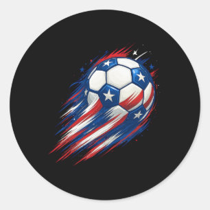 Adesivo Futebol Vermelho Branco E Azul Ll Patriótico Quatr