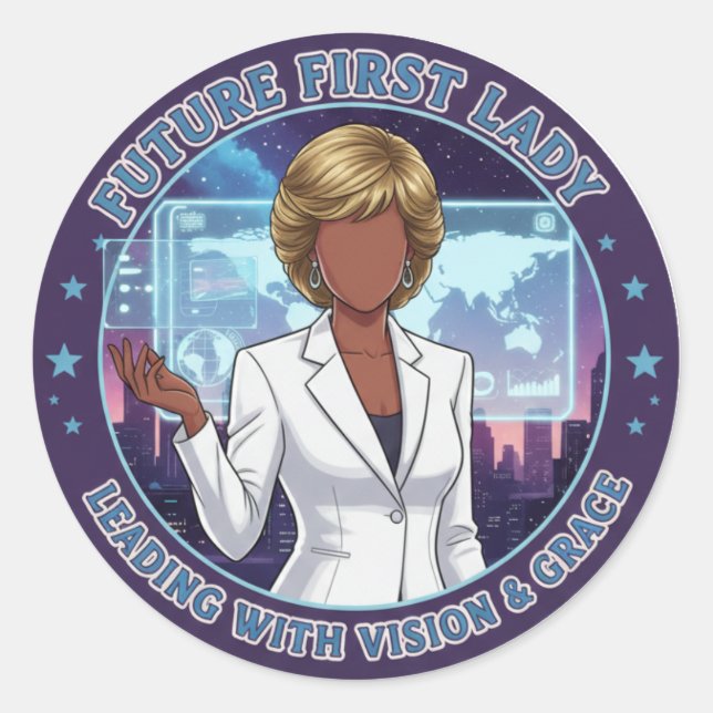Adesivo Future First Lady Sticker Empowerment Leadership (Frente)