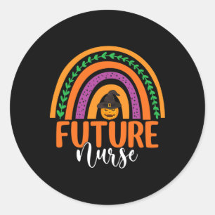 Adesivo Futuro Enfermeiro Enfermagem Arco-íris Abóbora Fan