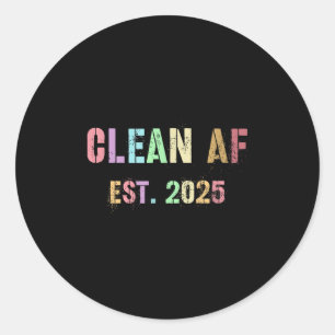 Adesivo Futuro Engraçado Limpo Af Est 2025 Griling Clean P