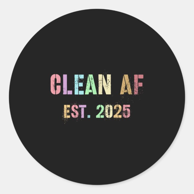 Adesivo Futuro Engraçado Limpo Af Est 2025 Griling Clean P (Frente)