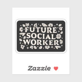 Adesivo Futuro estudante de assistentes sociais