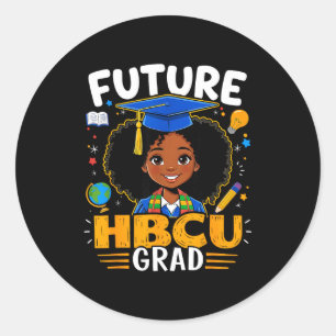 Adesivo Futuro Graduado Hbcu Crianças Menina Preta Afro Hi
