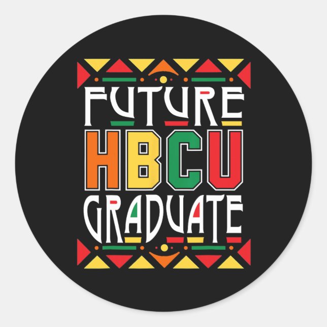Adesivo Futuro Hbcu Formando Históricas Colégios Negros Un (Frente)