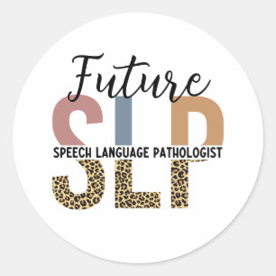 Adesivo Futuro Patologista de Discurso SLP Leopard