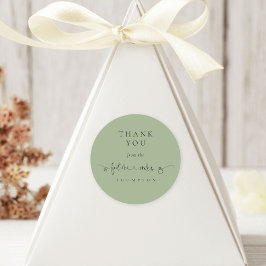 Adesivo Futuro Senhora Chá de panela Sage Green Muito Obri