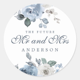 Adesivo Futuro Sr. Dark Blue Ivory Floral Winter