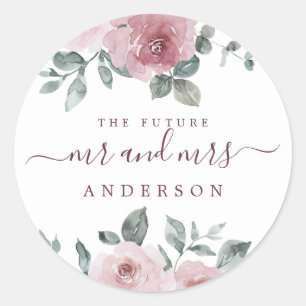 Adesivo Futuro Sr. Floral Dusty Pink Burgundy