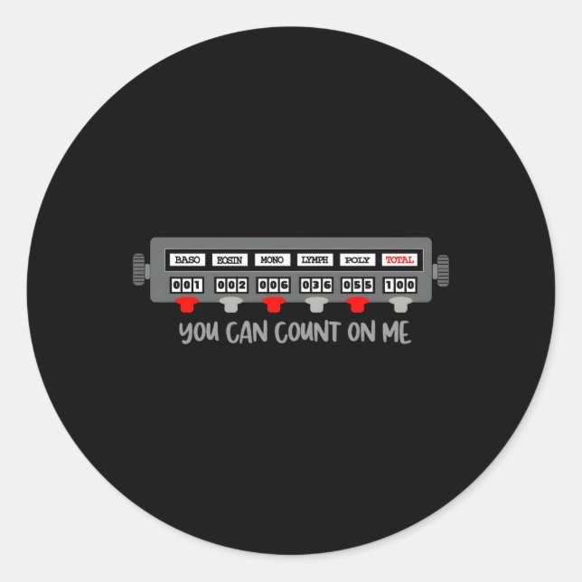 Adesivo Fuunst Scientist Lab Tech Conta Em Mim Hematologia (Frente)