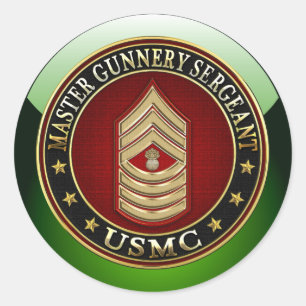 Adesivo Fuzileiros dos EUA: Mestre Sargento Gunnery (USMC 