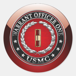 Adesivo Fuzileiros navais dos EUA: Oficial 1 (USMC WO-1) [
