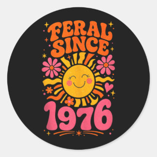 Adesivo Fvibesl Desde 1976 Sol Retro - Divertido Aniversár
