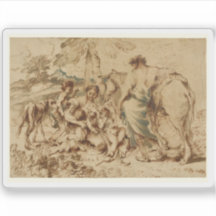 G. B. Castiglione - Uma família numa paisagem desé